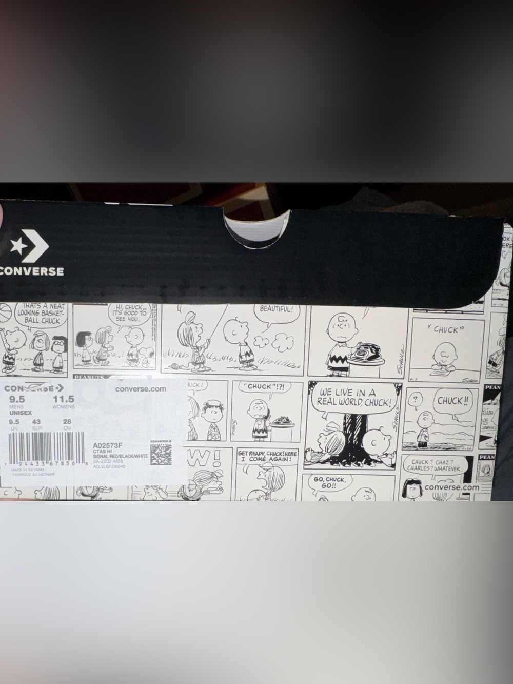 Converse x Peanuts Limited Edition Chuck Taylor High Top Sneakers - Picture 16 of 16